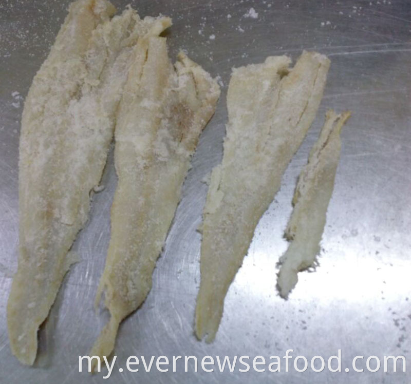 အရည်အသွေးမြင့် ဆားနယ်ခြောက် alaska pollock migas